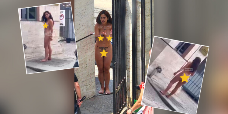 E PAZAKONTË/ Shokon vajza e re në Tiranë, shkon nudo në derë të prokurorisë