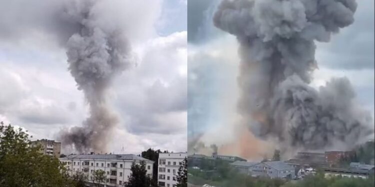 UKRAINA GODET FORTË ME DRONË/ Putinit i shkon lufta te dera, shpërthen fabrika e armëve në Moskë