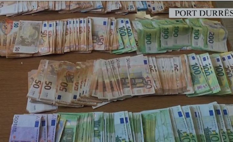 DETAJET E PARA/ Sekuestrohen mbi 82 mijë euro në Portin e Durrësit dhe 12 820 paund në Rinas, dy në pranga