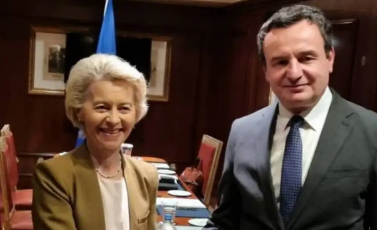 DARKA NË ATHINË/ Zbardhet takimi i Von der Leyen me Kurtin, Presidentja e KE i kërkoi kryeministrit të Kosovës…