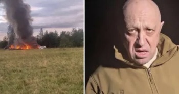PAMJET/ Momenti ku avioni me të cilin udhëtonte Prigozhin rrëzohet dhe shpërthen në flakë