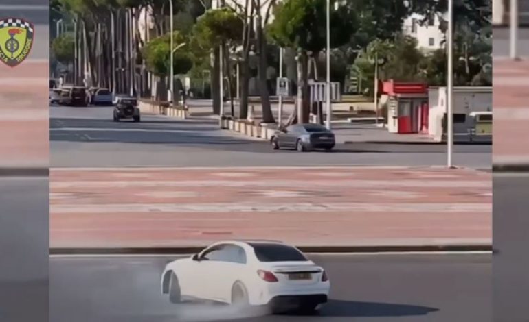 E PËSON KEQ/ Drifting në sheshin “Nënë Tereza”, gjobitet drejtuesi i mjetit