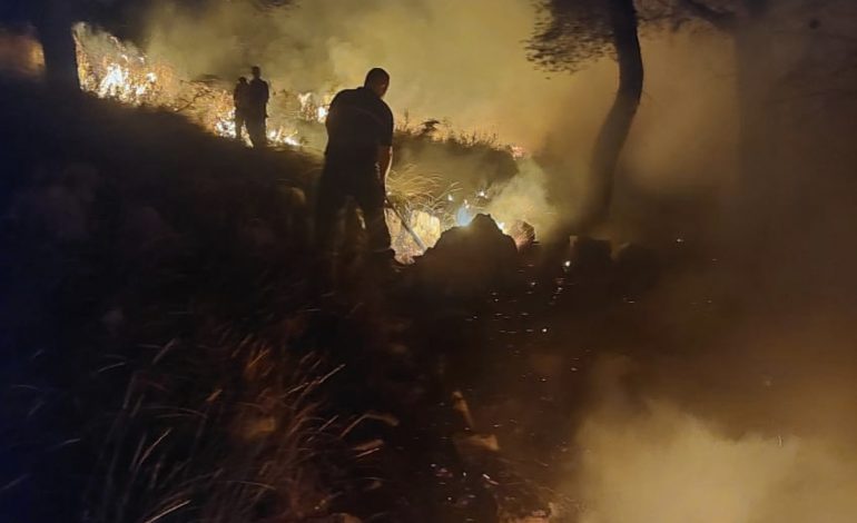 FLAKËT U PËRHAPËN ME SHPEJTËSI DHE RREZIKUAN…/ Shuhet zjarri në malin e Shpiragut