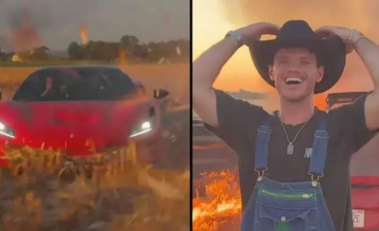 PO PËRPIQEJ TË MERRTE MË SHUMË KLIKIME/ Youtuberi djeg aksidentalisht Ferrarin e tij