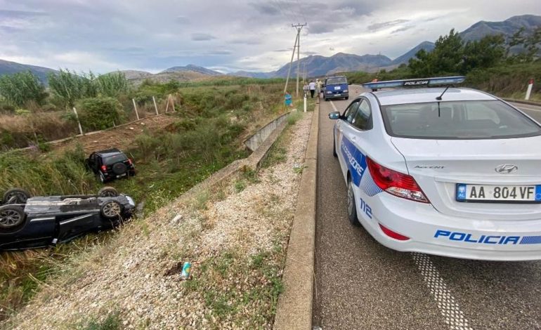 AKSIDENT NË AKSIN KARDHIQ-SARANDË/ Përplasen dy automjete, një i plagosur