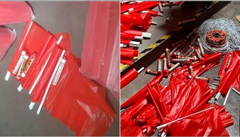 SOT SFIDA POLONI-SHQIPËRI/ Sekuestrohen kapsolla dhe flakadanë! Ishin fshehur mes flamujve do futeshin në stadium