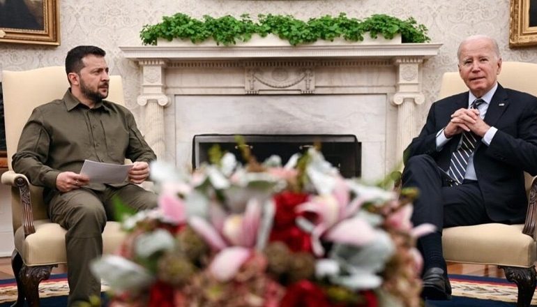 LUFTA/ Zelenksy takon Biden në Shtëpinë e Bardhë! SHBA 325 milionë dollarë të tjera ndihmë për Kievin