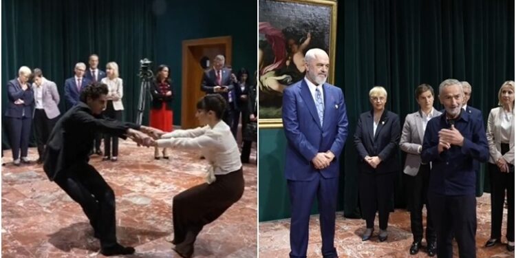 RAMA PRET ME BALET TË FTUARIT DHE PREZANTON NJË PIKTUË/ Koreografi: Ma kërkoi vetë Edi, është “i çmendur”…