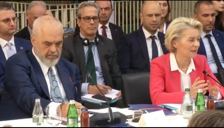 SAMITI/ Von der Leyen në Tiranë: Të punojmë së bashku që Ballkani Perëndimor të behet pjesë e BE