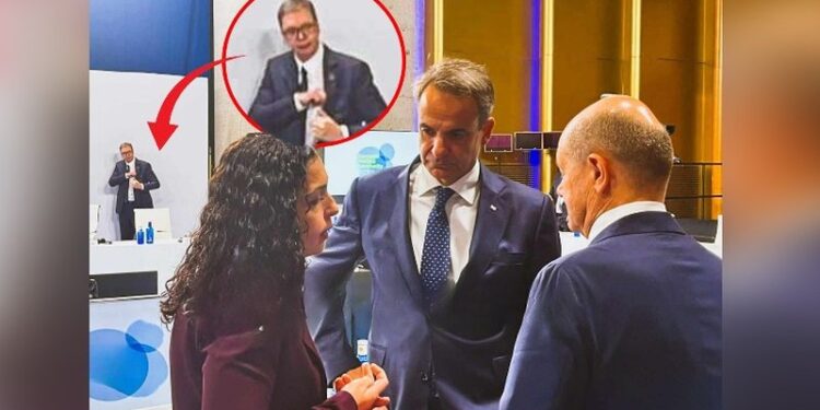 SAMITI NË SPANJË/ Vuçiç i ‘vetmuar’: Shikon nga larg bisedën e Osmanit me Scholz e Micotakis