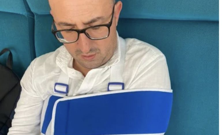 I NDODH E PAPRITURA/ Saimir Korreshi thyen krahun, në pikëpyetje vazhdimi i garës në “Dancing With The Stars”