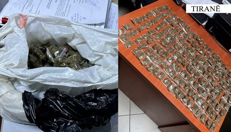 “TEMPULLI”/ Shisnin drogë afër shkollës ‘Sabaudin Gabrani’ në Tiranë, arrestohen 5 të rinj! Iu gjetën 163 doza kanabisi