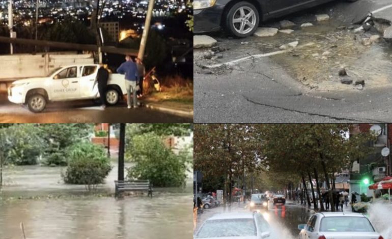 STUHIA “CIARAN” GODET SHQIPËRINË/ Rugë të përmbytura, rënie inertesh dhe mungesë energjie elektrike, si paraqitet SITUATA
