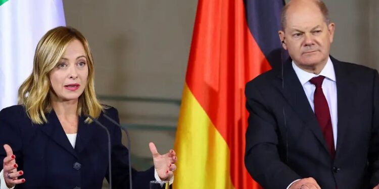 “EMIGRANTËT”/ Scholz: Po vështrojmë me interes marrëveshjen Itali-Shqipëri! Meloni: Duhet të hapë rrugën…