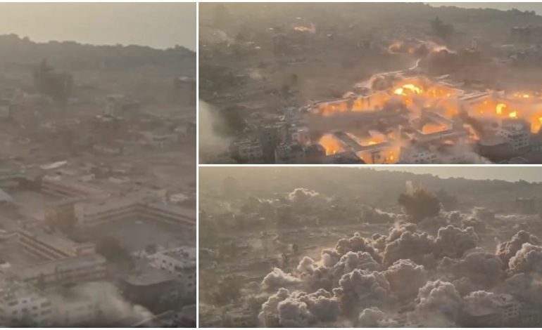 PAMJET DRAMATIKE/ Ja momenti kur ushtria izraelite hedh në erë një rrjet tuneli në Gaza dhe një strehë të liderit të Hamasit