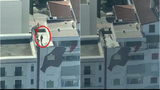 VIDEOLAJM/ Në arrest shtëpie, Berisha bën xhiro nëpër verandë