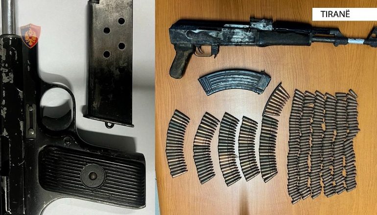 VIJON “TEMPULLI 2″/ Trafikonin armë në Tiranë, arrestohen 3 persona! Sekuestrohet një pistoletë dhe kallashnikov (EMRAT)