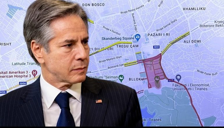 VIZITA E BLINKEN NË TIRANË/ Masa të rrepta sigurie! Ja rrugët ku ndalohet qarkullimi