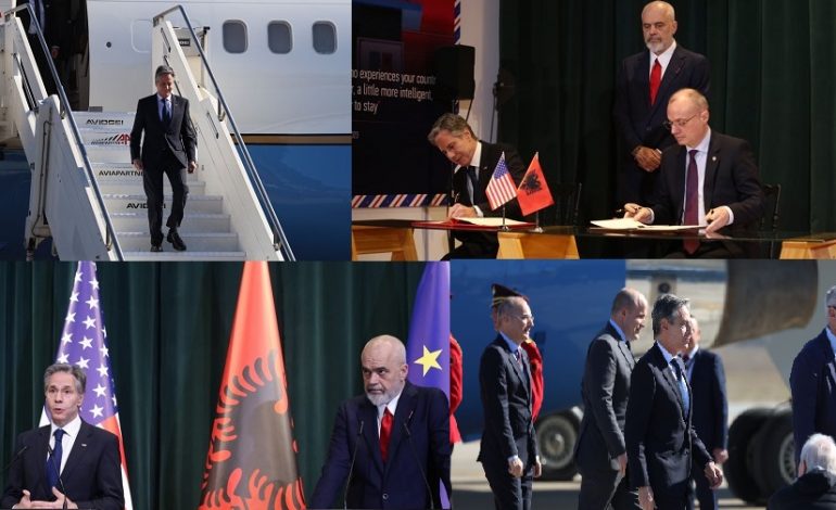 PAMJET/ Gjithçka ndodhi sot në Tiranë! Çfarë nuk u pa në media nga vizita e Blinken dhe takimi me Ramën