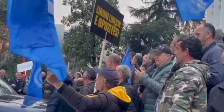 FOTOLAJM/ Zbardhet motivi i protestës, njerëz janë thirrur për të liruar Berishën