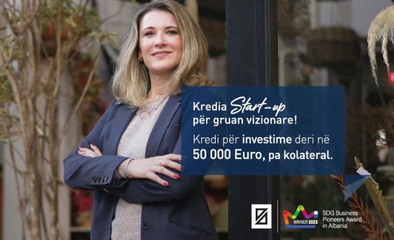 Credins bank lançon produktin risi kredia Start-UP/ Alternativa më e mirë për gratë sipërmarrëse!