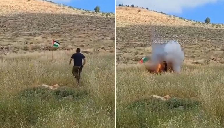 TENTOI TË SHKULTE FLAMURIN PALESTINEZ/ Ushtari izraelit plagoset nga shpërthimi i eksplozivit