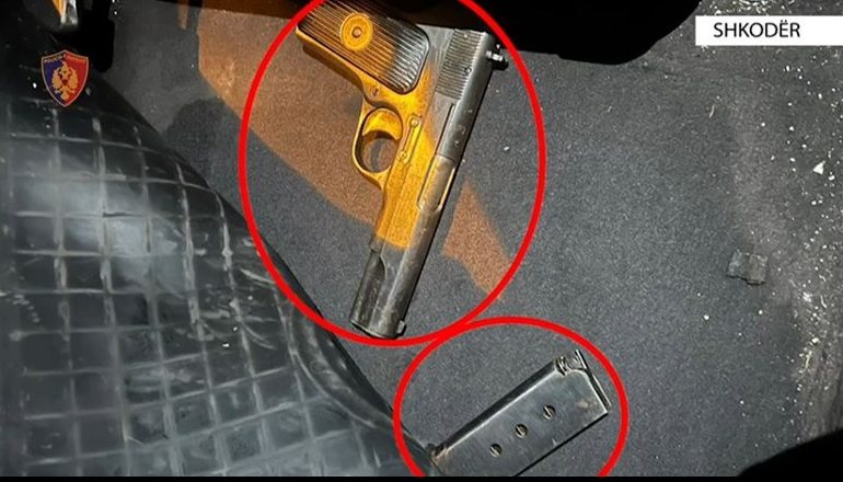 E PËSON KEQ/ Lëvizte i armatosur me pistoletë, arrestohet 18-vjeçari në Shkodër