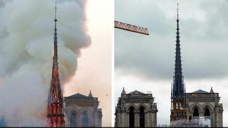 PESË VJET PAS ZJARRIT/ Restaurimi i katedrales Notre Dame në Paris në fazën e fundit
