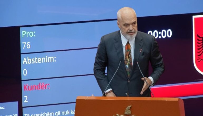 KUVEND/ Miratohet me 76 vota pro Rezoluta anti-korrupsion e PS