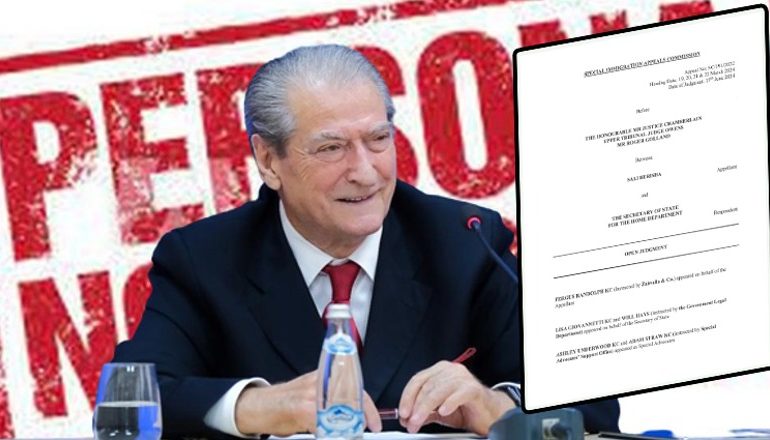 VENDIMI: Sali Berisha mbetet “non grata” në Britani! Ish kryeministri humb gjyqin në Londër