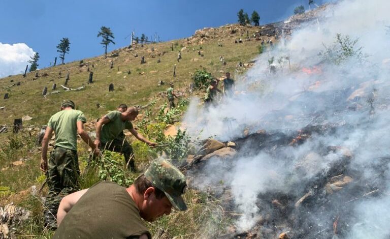 RIAKTIVIZOHET ZJARRI NË MALIN BALAGJAJ NË KLOS/ 40 hektarë tokë e përfshirë nga flakët, ndërhyn ushtria
