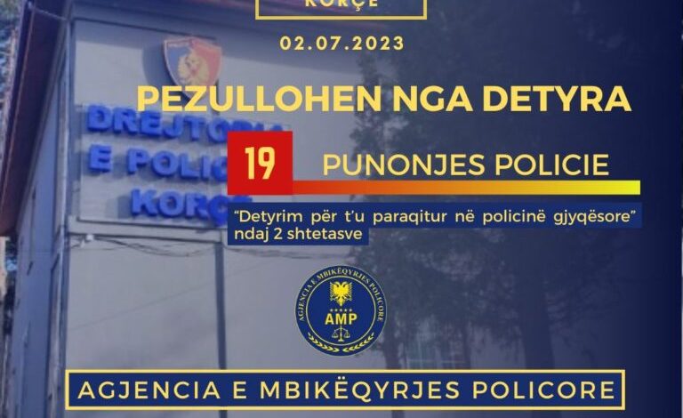 DETAJET E PARA/ AMP pezullon 19 punonjës policie, ja për çfarë akuzohen