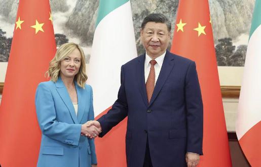 KINË/ Presidenti Xi Jinping takohet me kryeministren e Italisë, Giorgia Meloni