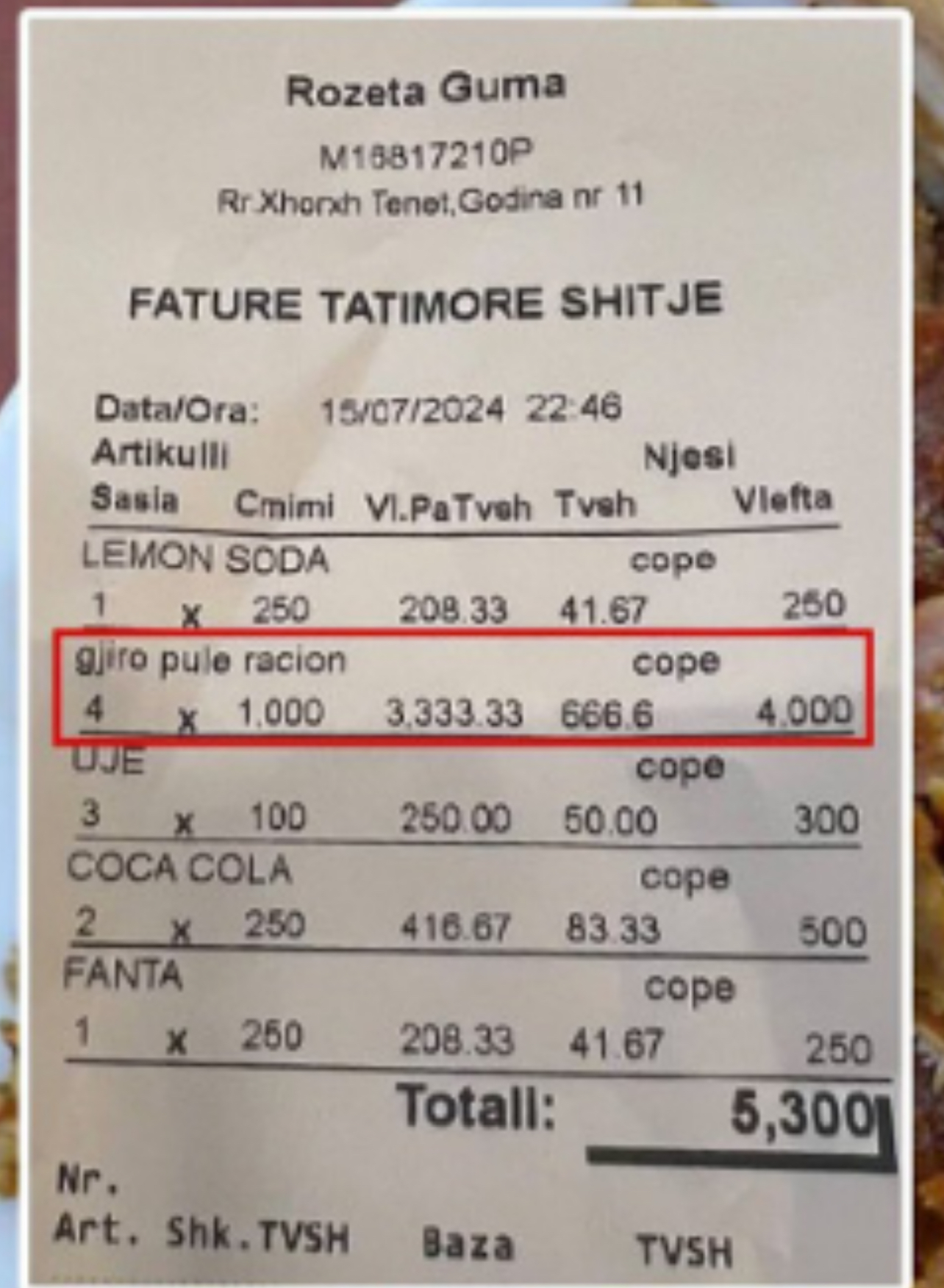 ÇMIMET EKSTREME/ Kur katër sufllaqe kushtojnë fiks 40 mijë lekë në Himarë