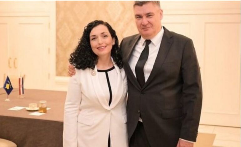 TAKON PRESIDENTIN KROAT MILANOVIÇ/ Osmani: Kroacia mike e Kosovës, folëm për të ardhmen e vendit tonë