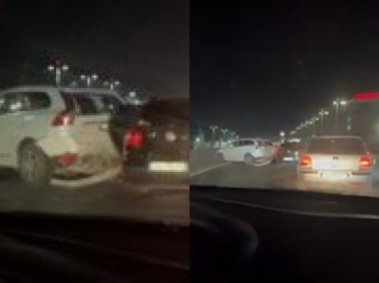VIDEOLAJM/ Aksident në autostradën Tiranë-Durrës, përplasen disa automjete