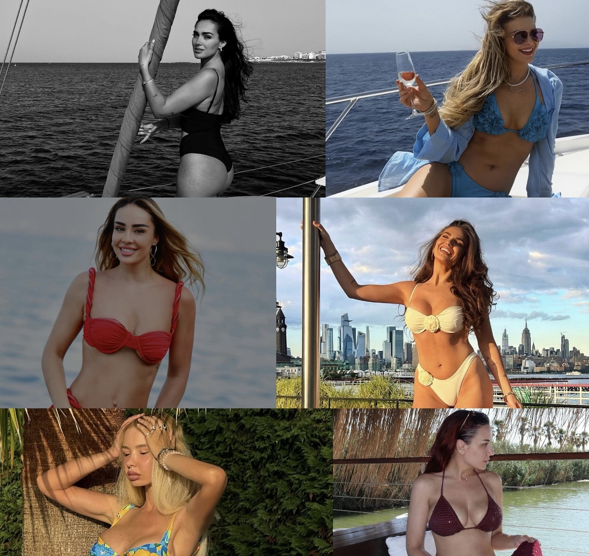 PROVOKUESE DHE TË BUKURA/ Ja vajzat e showbizzit që shijuan detin dhe "çmendën" rrjetin me fotot e "nxehta" me bikini