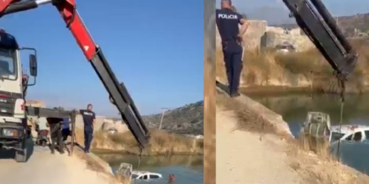 PAMJET/ Turisti humb kontrollin, makina përfundon në kanalin e Butrintit