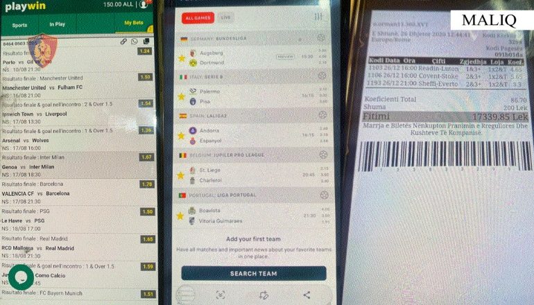 E PËSOJNË KEQ TË RINJTË NË MALIQ/ Vendosnin baste sportive online, 3 në pranga, 2 në hetim! Sekuestrohen 5 celularë
