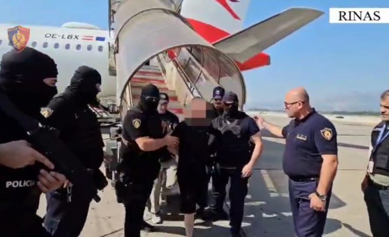 PAMJET/ Ekstradohet nga Belgjika Leonard Duka, momenti kur zbret në Rinas, RENEA “blindon” aeroportin