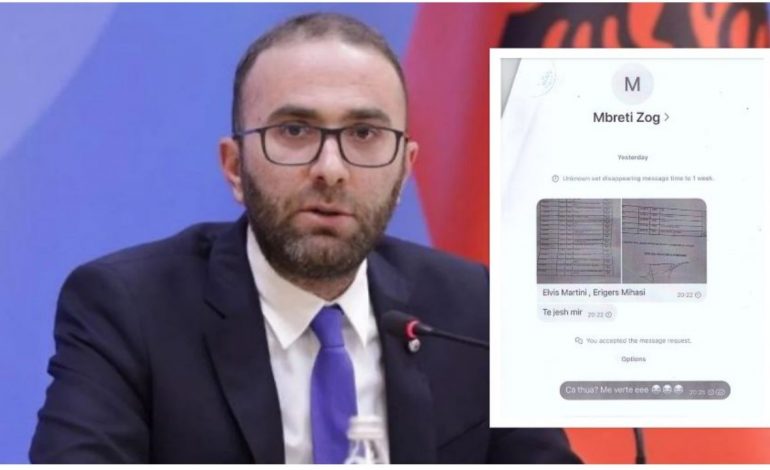 “TË JESH MIRË…”/ Bardhi publikon mesazhet me emrin e Ervis Martinajt që i mbërritën në telefon