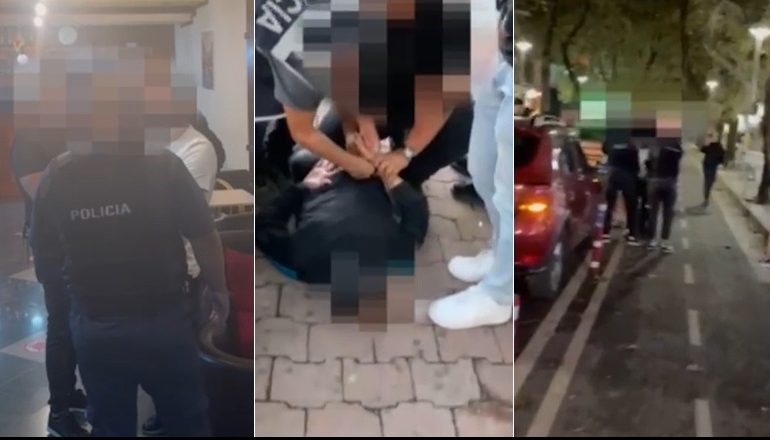 PAMJET E OPERACIONIT “TEMPULLI 4″/ Arrestimet në mes të rrugës tek ‘Myslym Shyri’ e në lokal