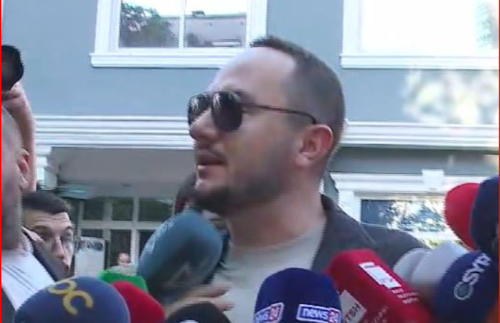 DËNIMI/ Salianji mbërrin në Policinë e Tiranës për t’u vetëdorëzuar, pritet nga mbështetës të PD