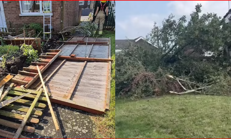 PAMJET E FRIKSHME/ Momenti i tmerrshëm kur tornado godet Anglinë jugore, shkatërrohen…