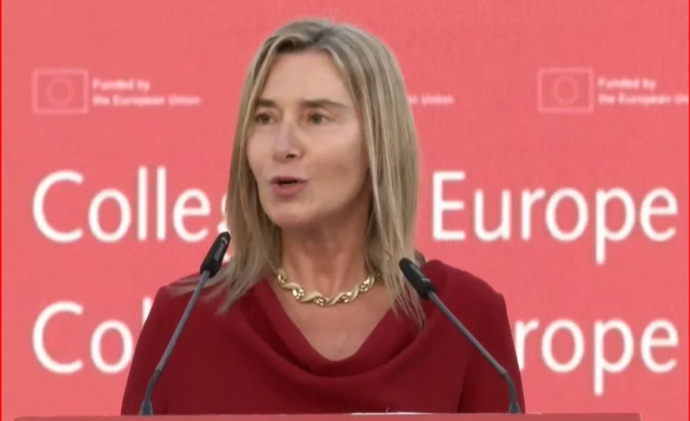 HAP DYERT KAMPUSI I EUROPËS NË TIRANË/ Federica Mogherini: Sot mund të festojmë një arritje historike! Janë pranuar 32 studentë