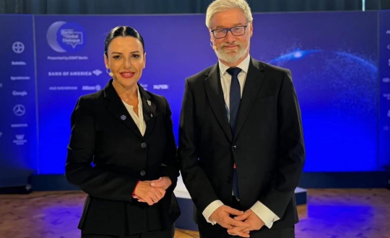FORUMI GLOBAL I DIALOGUT NË BERLIN/ Balluku: Diskutime me investitorët gjermanë të interesuar për Shqipërinë