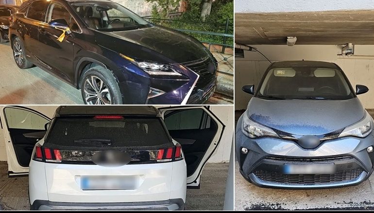 ÇMONTOHET ORGANIZATA SHQIPTARE E VJEDHJES SË MAKINAVE LUKSOZE NË GREQI/ I sillnin me targa false në vendin tonë, drejtuesi shqiptar u plagos (PAMJET)