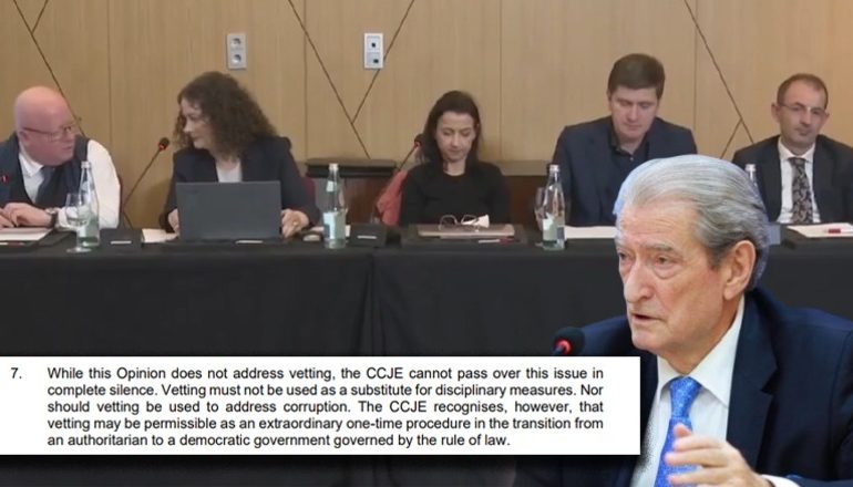 FAMILJA BERISHA KUNDËR REFORMËS/ 2 konferenca në 1 ditë: Gjyqtarët e KiE rrëzuan vetingun