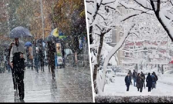 TEMPERATURAT BIEN NË -6 GRADË/ Reshje shiu dhe dëborë, parashikimi i motit për fundjavën që na pret