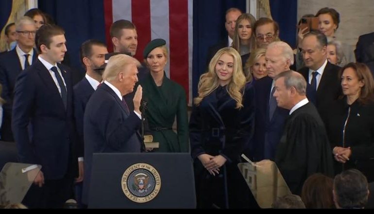 PAMJET/ Donald Trump betohet si president i 47-të i SHBA